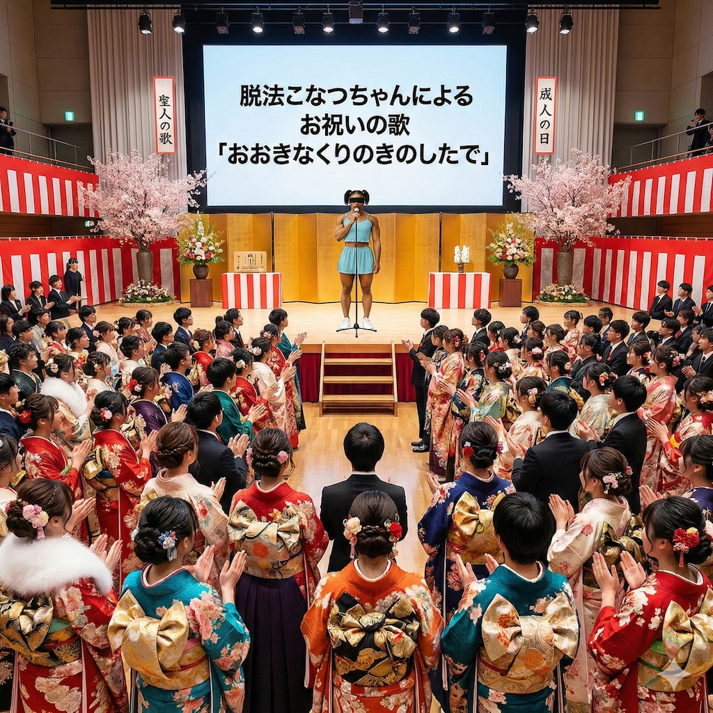 成人式に駆けつけたこなつちゃん(?)