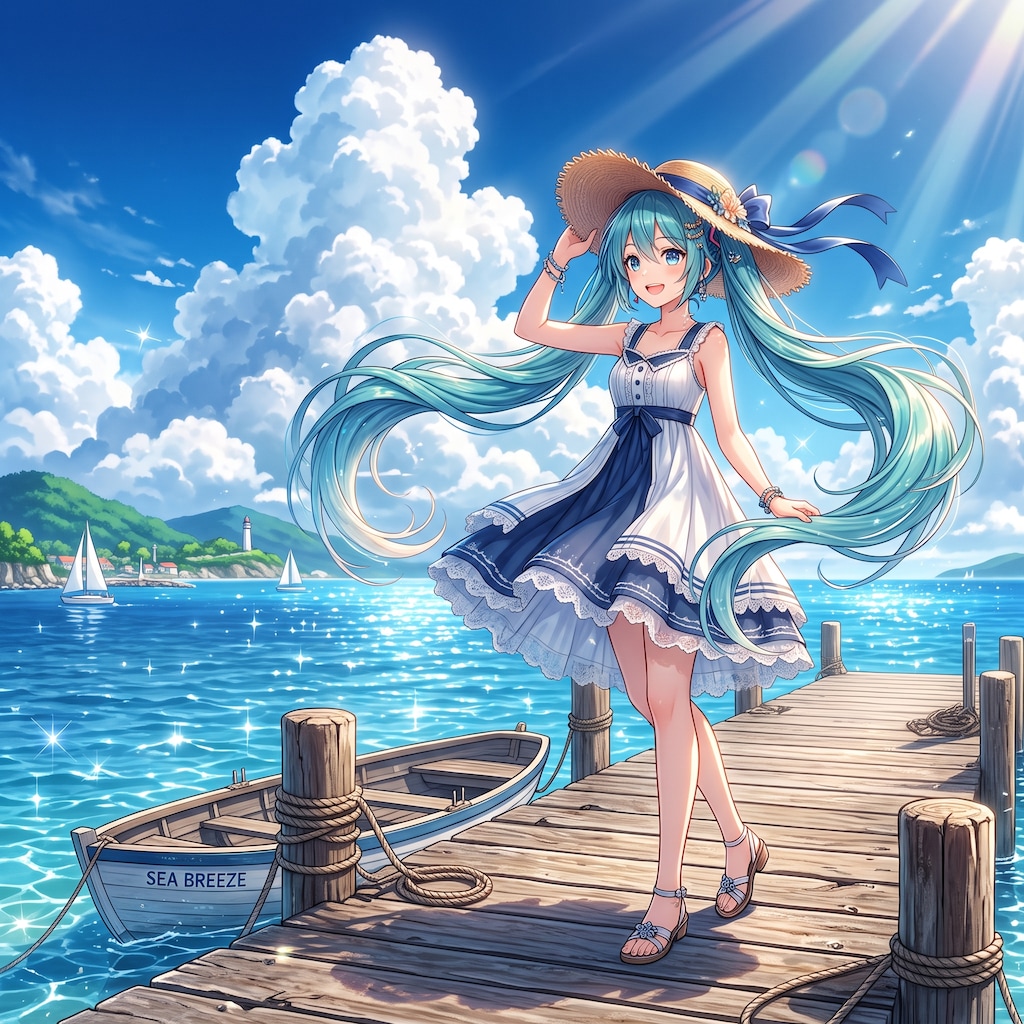 夏の日差しと潮風に吹かれて