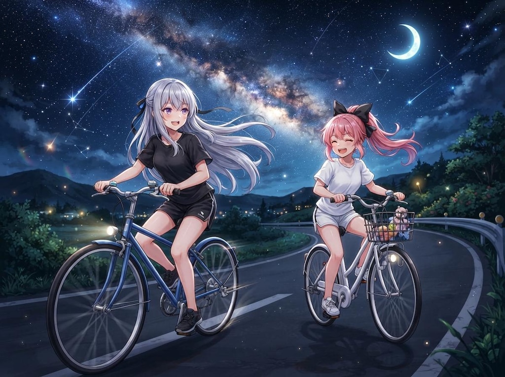 星空サイクリング