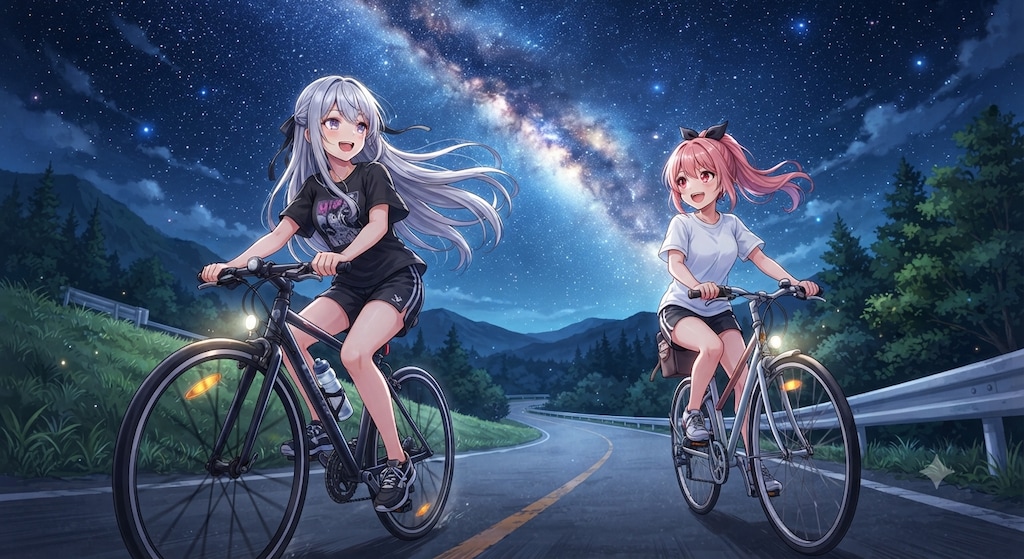 星空サイクリング