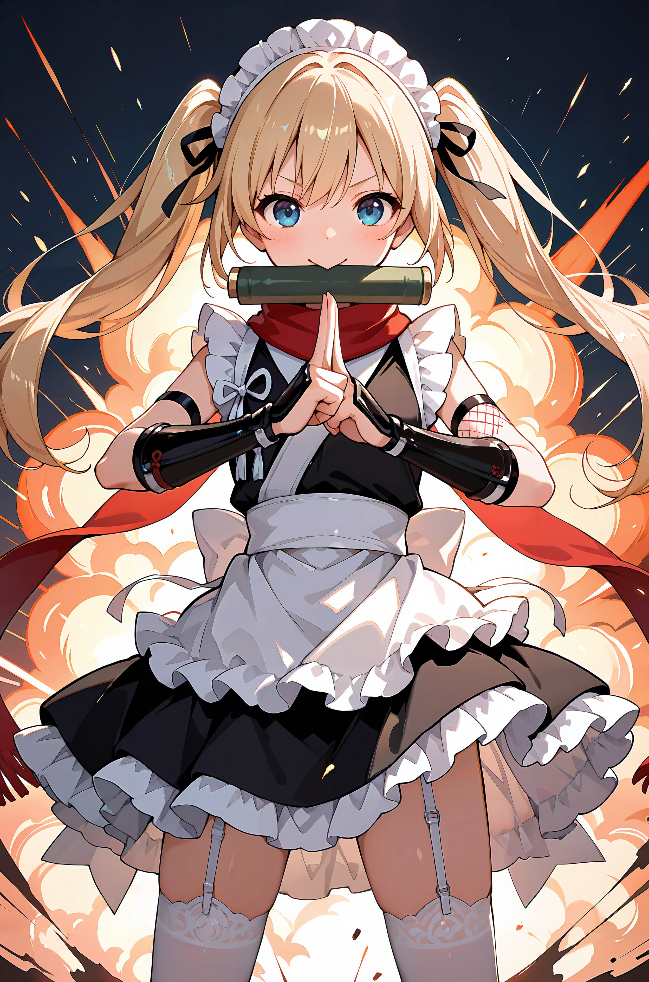 メイド忍者2号でござる！にんにん！🥷 | の人気AIイラスト・グラビア