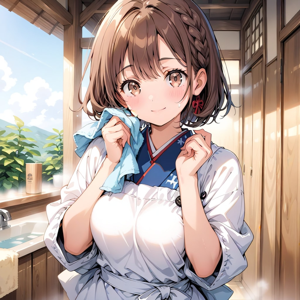 割烹着の妻　おはよう。 | の人気AIイラスト・グラビア