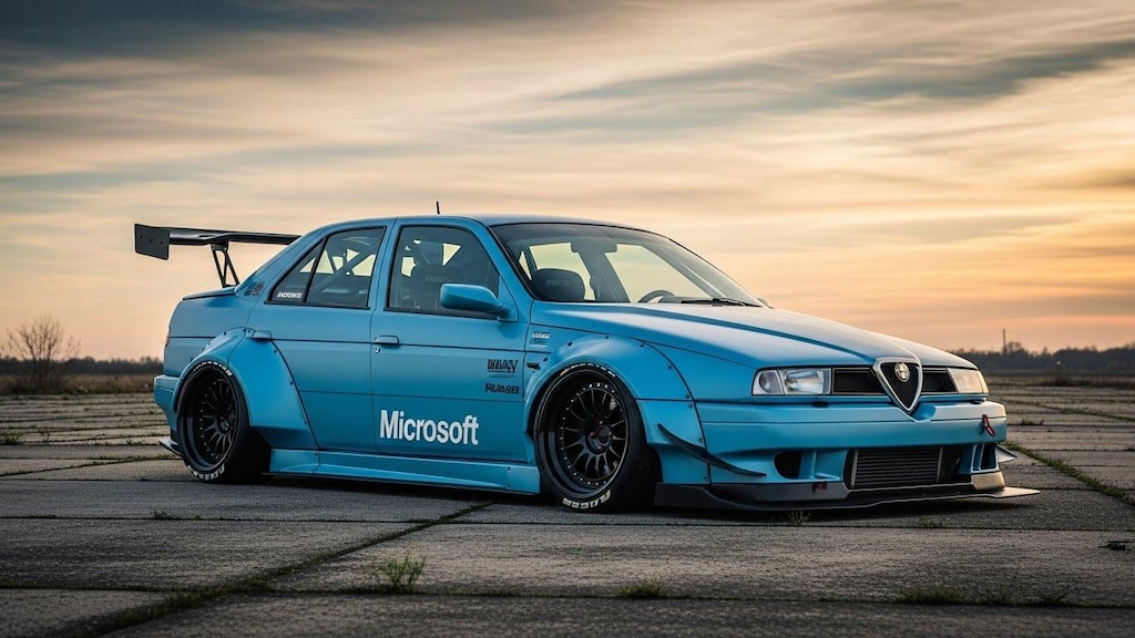 マイクロソフトアルファロメオのドリ車