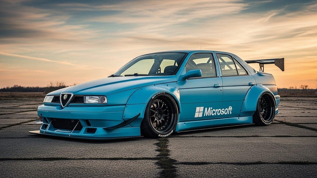 マイクロソフトアルファロメオのドリ車
