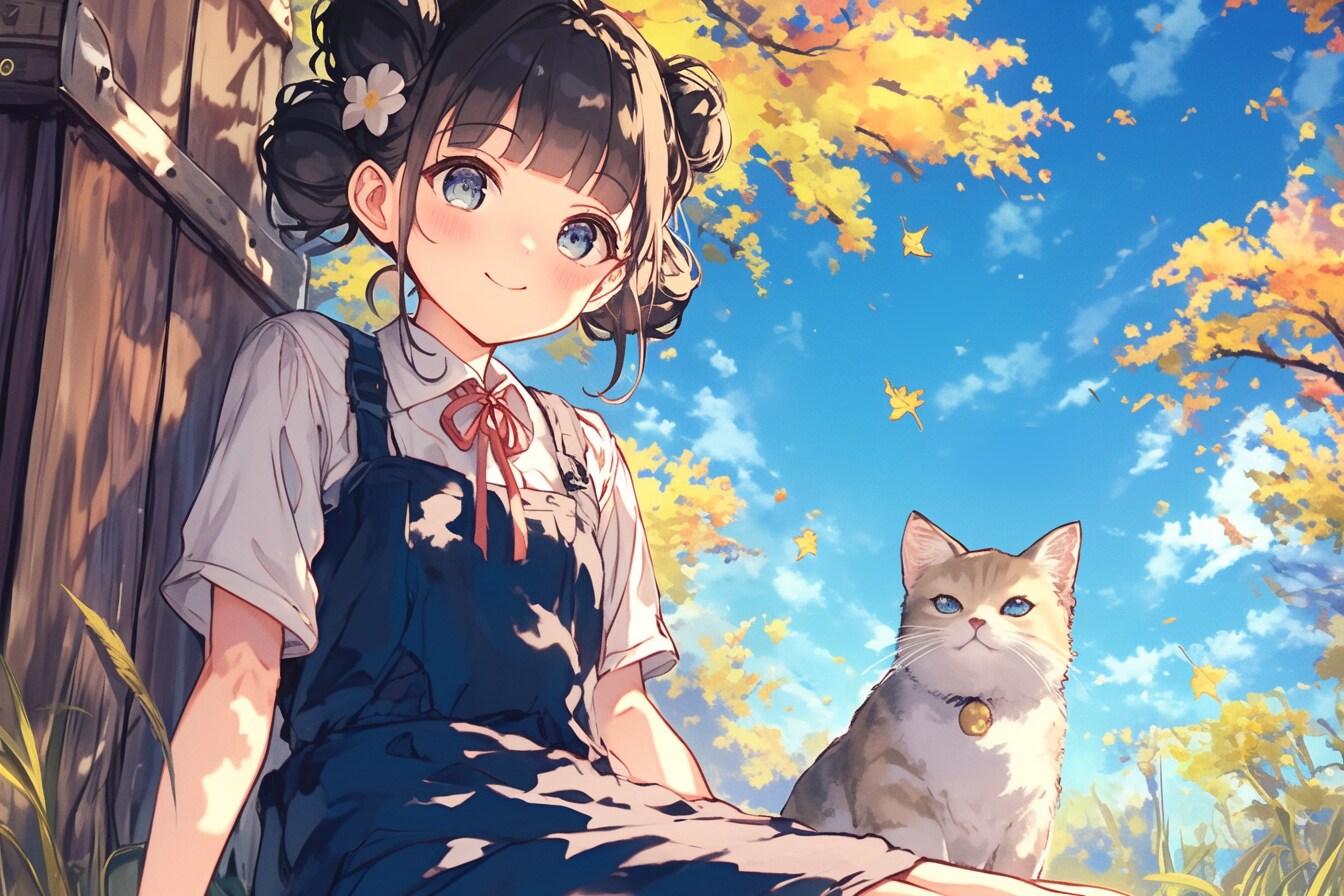 猫🐈とおだんごちゃん🍡✨89 | の人気AIイラスト・グラビア