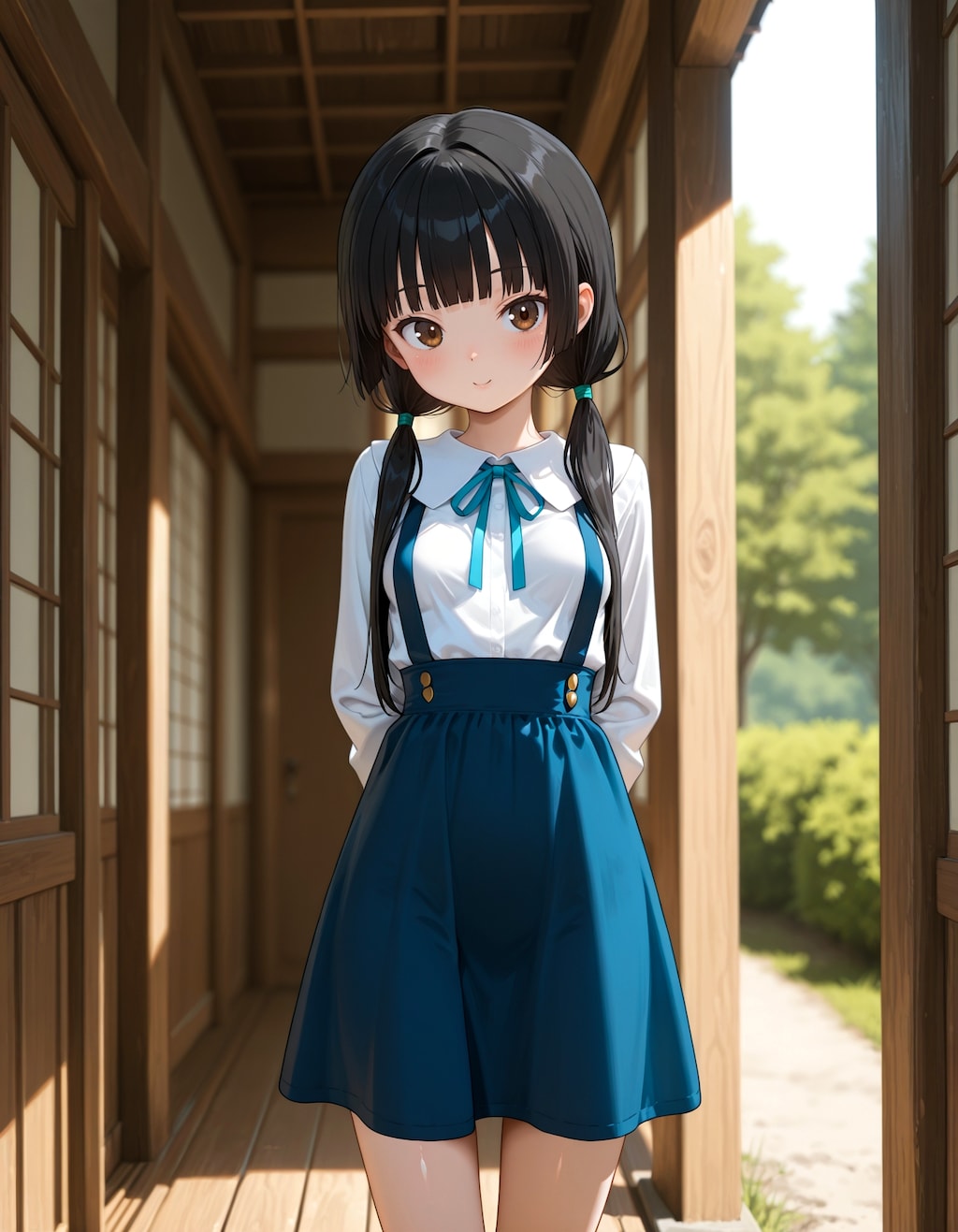 ツインテール美女