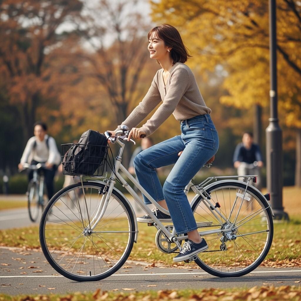 公園のサイクリングロード