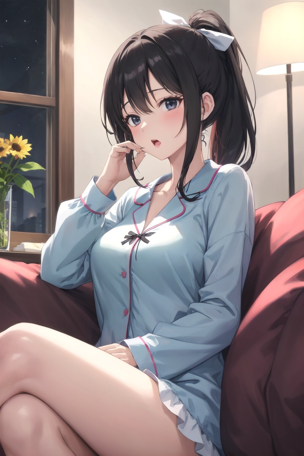 私、もう眠い…