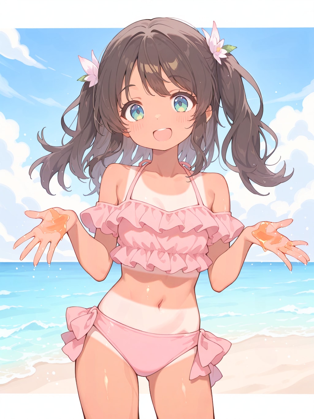 サンオイル塗ってあげる