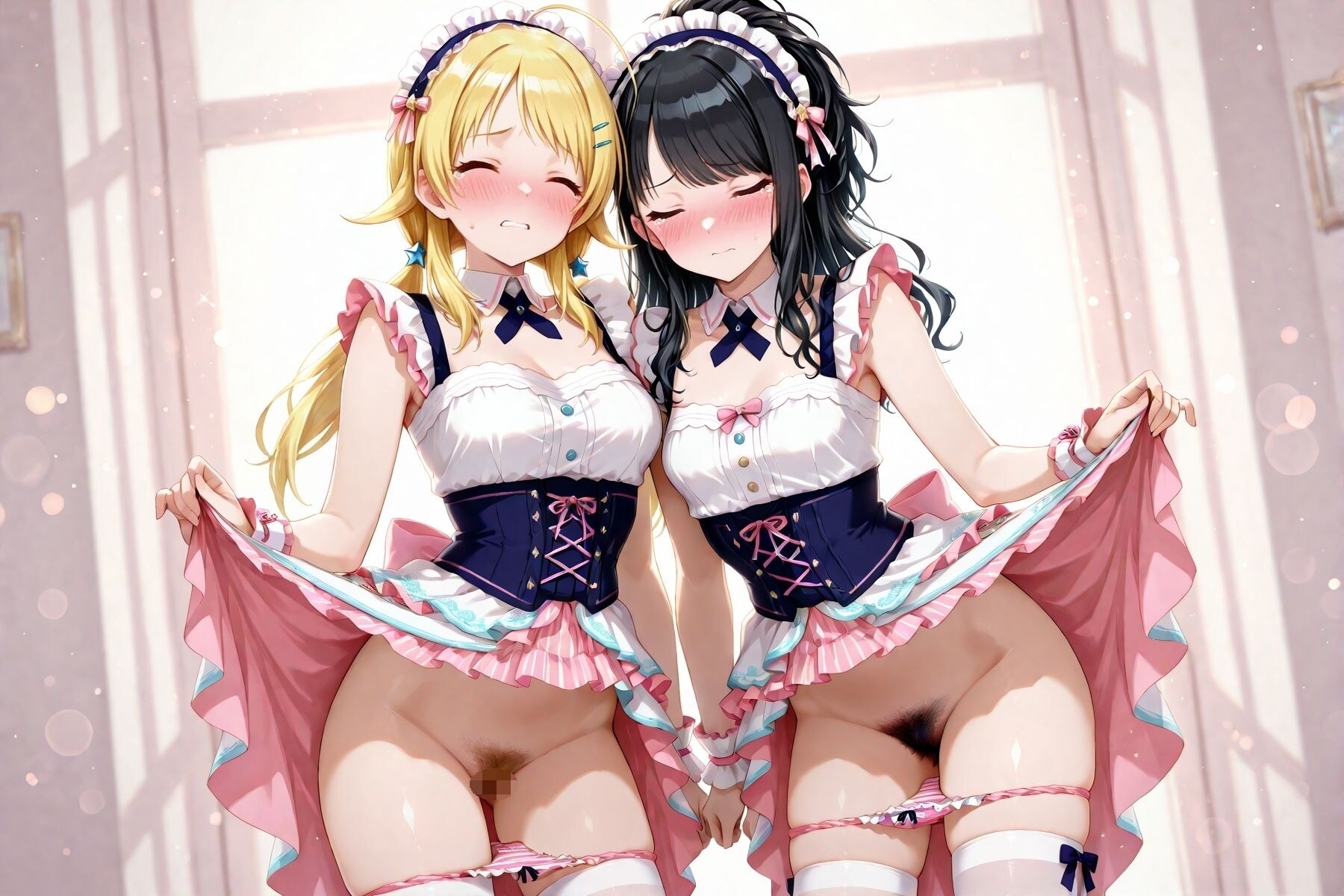 ２８３プロ上納アイドル💞羞恥たくしあげ💞パンツ下ろし編💞