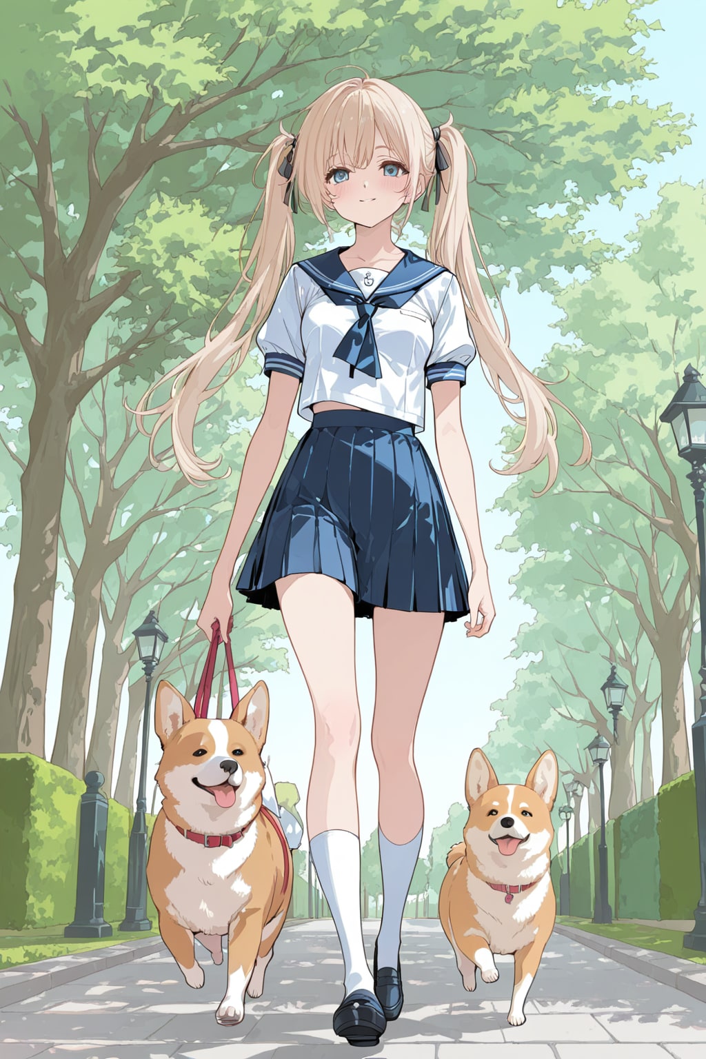 犬とお散歩