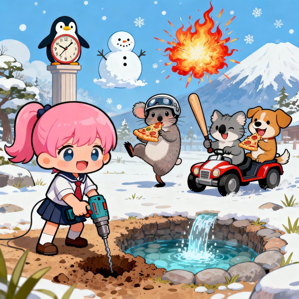 ピンク髪ちゃんと…