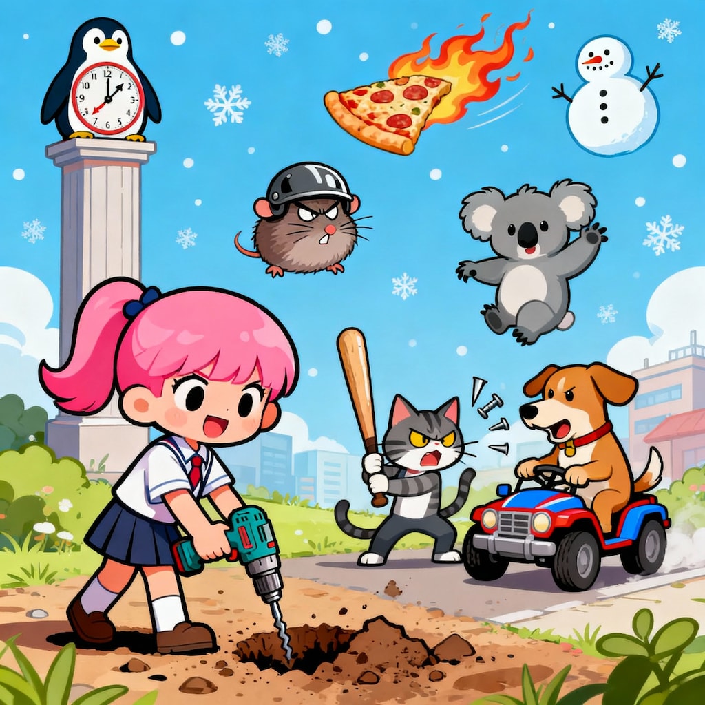 ピンク髪ちゃんと…