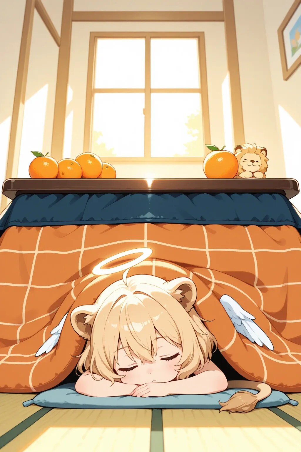 こたつとライオン娘