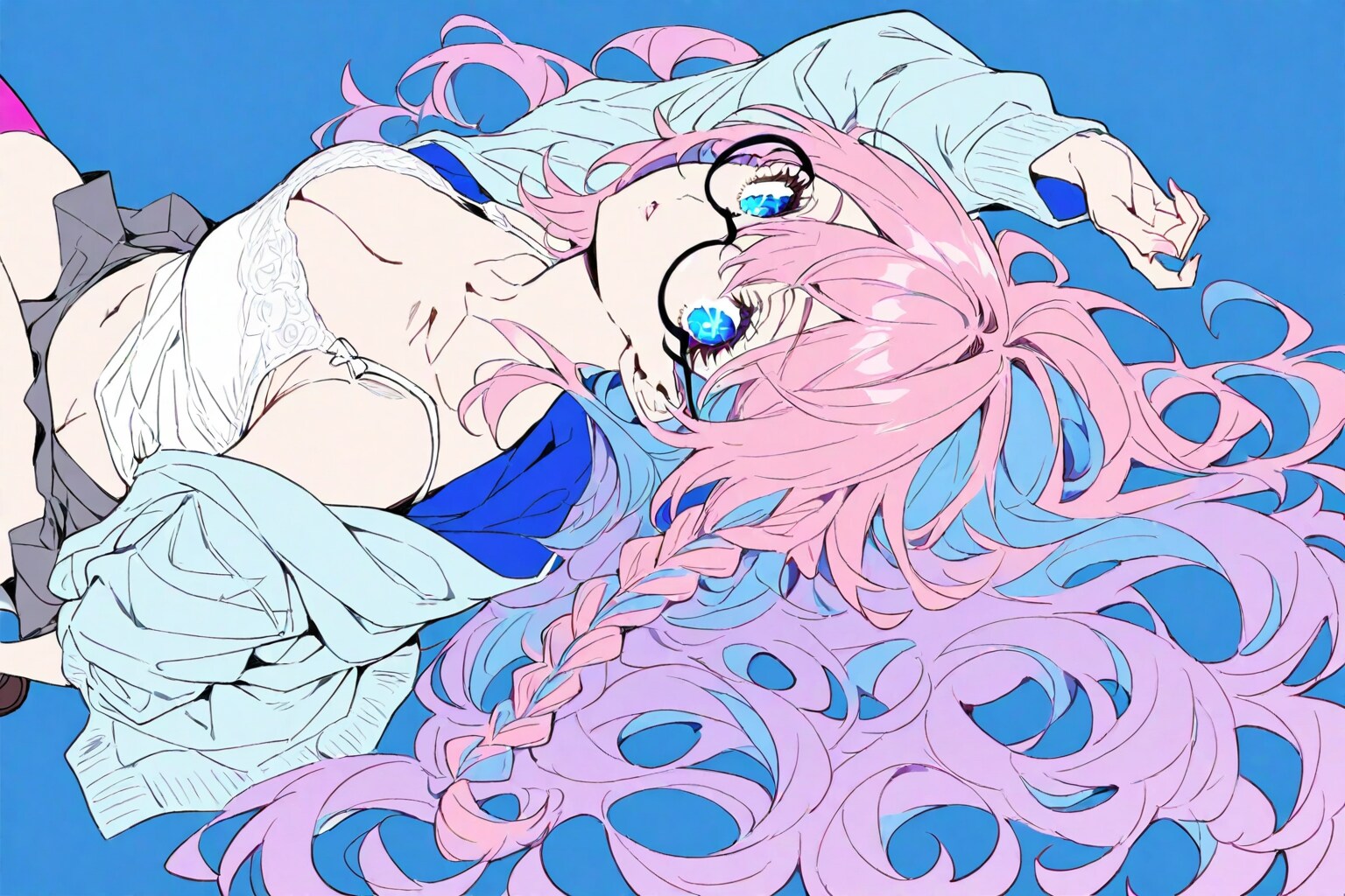 青に浮かぶ | の人気AIイラスト・グラビア