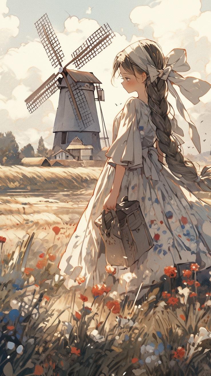 秋気と少女