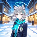 【ブルアカ】雪と砂狼シロコ 2枚目