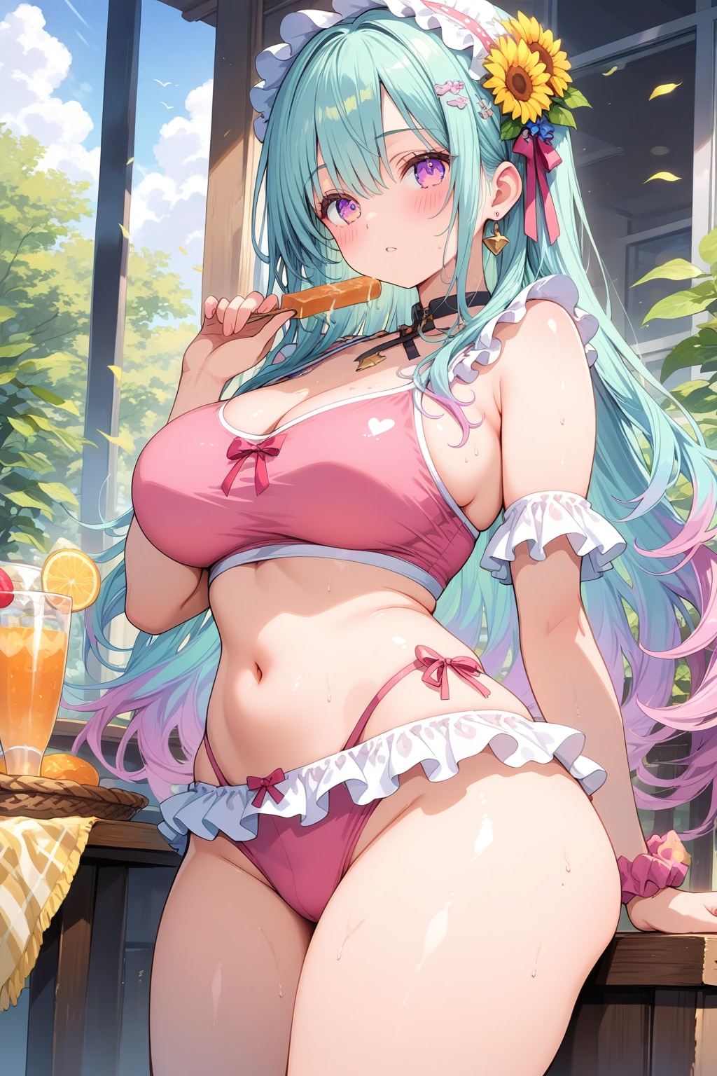 フリルタンキニ