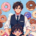 ドーナツとメルヘンな黒髪短髪男性！！（8枚） 7枚目