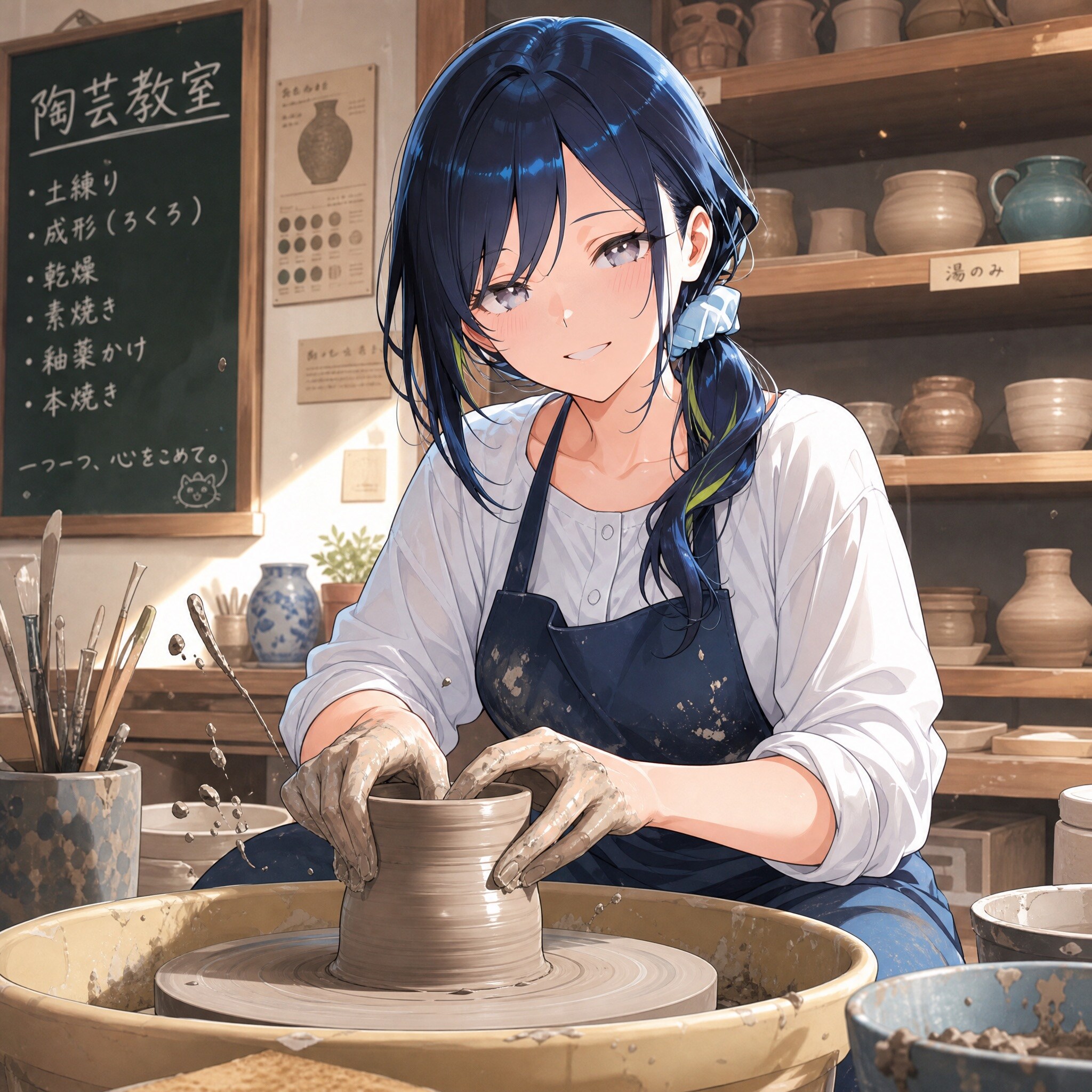 陶芸をする七瀬　227 | の人気AIイラスト・グラビア