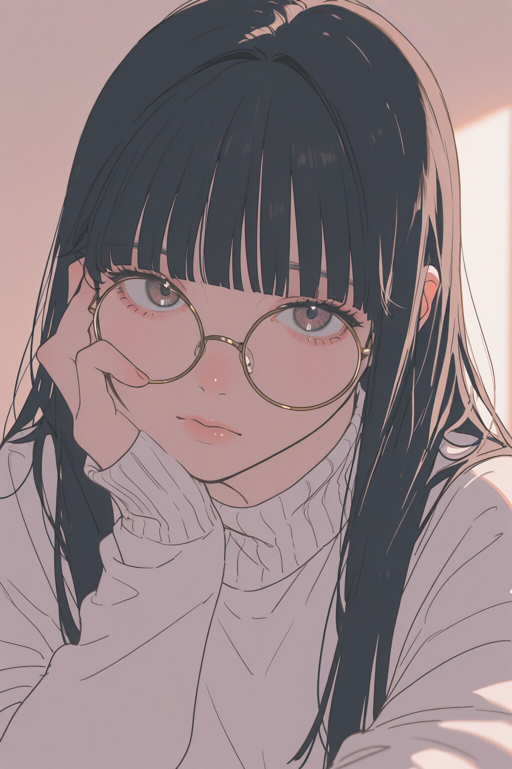 セーターと眼鏡