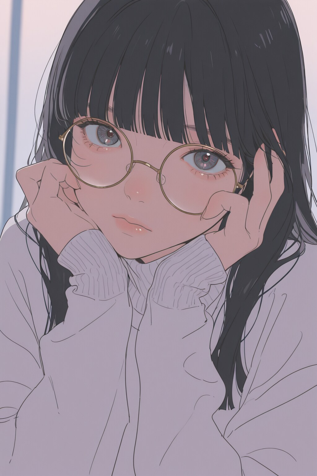 セーターと眼鏡