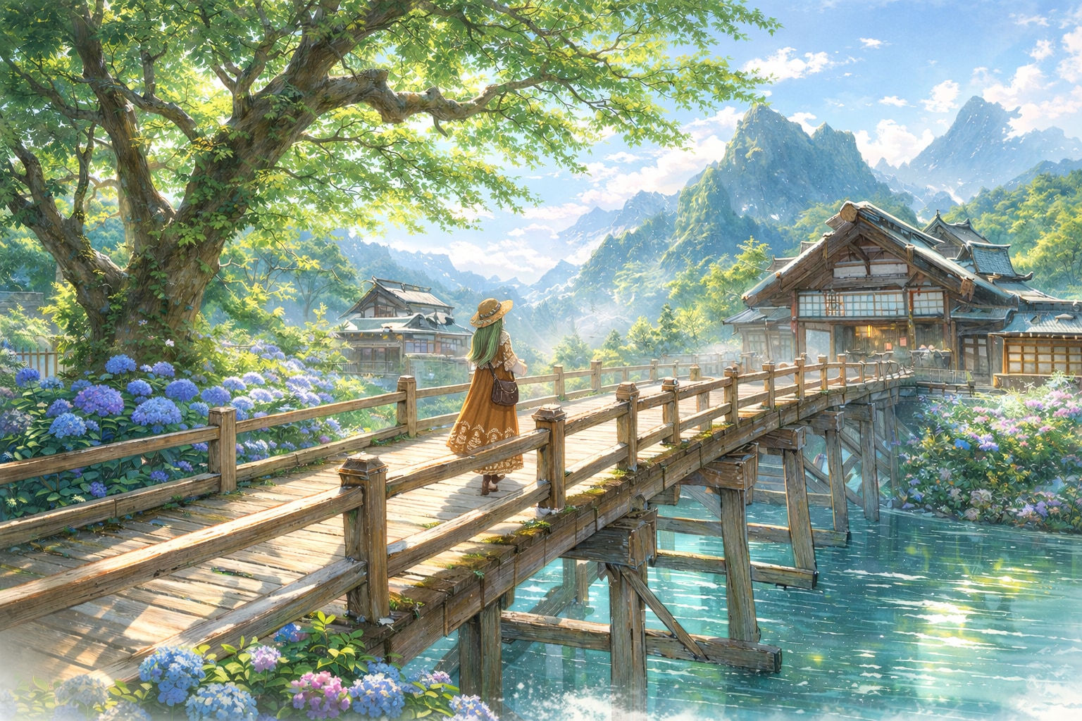 六月の光、橋の向こうへ | の人気AIイラスト・グラビア