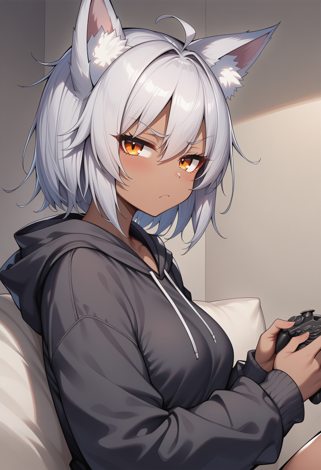 ゲームしてる最中に何を言うか…我を靡かせようとしてもそう簡単にはいかんぞ…