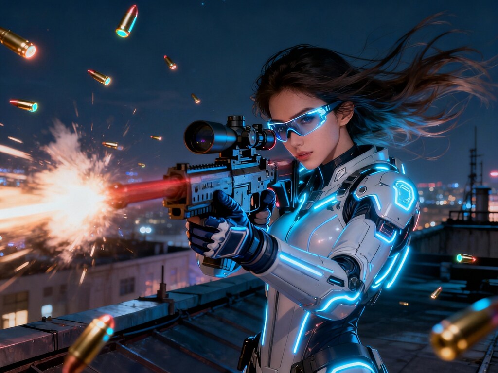 撃ちまくりお姉さん