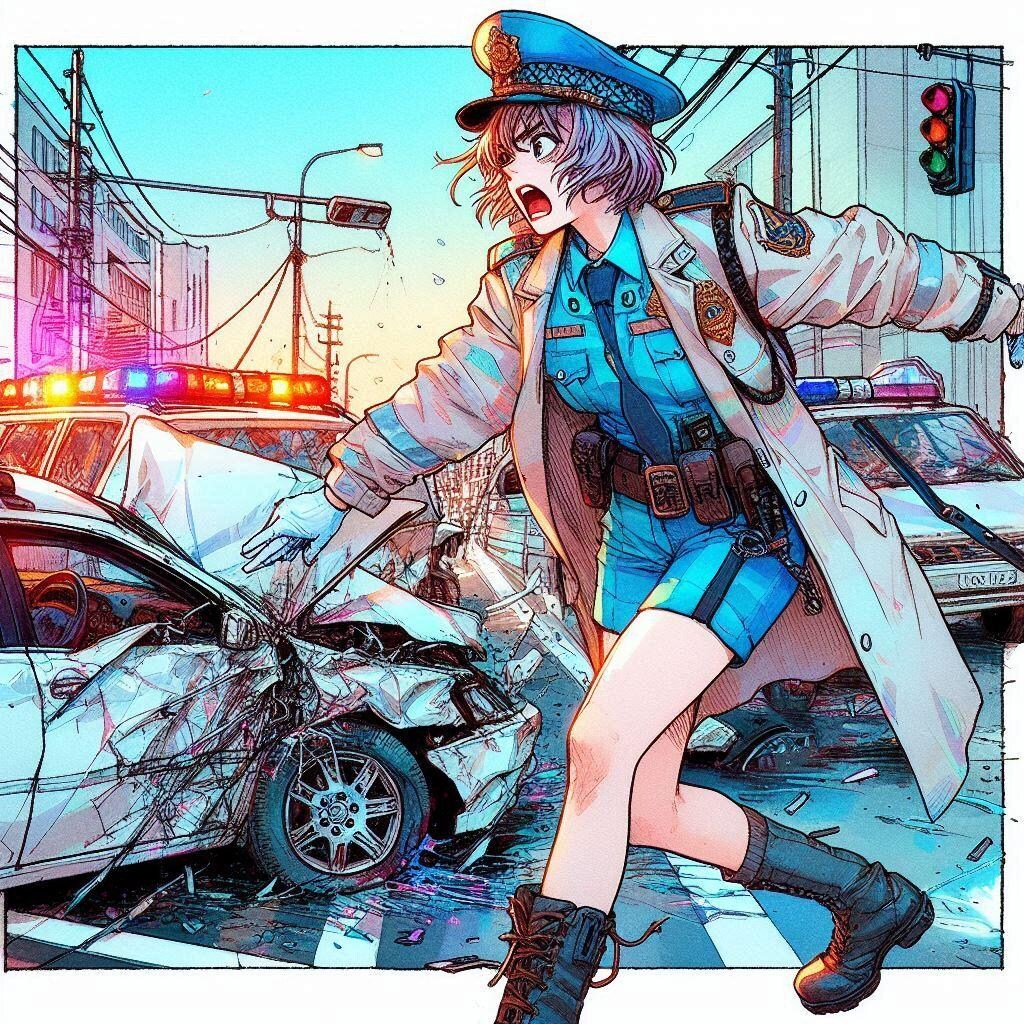 婦警さん、危機一髪！