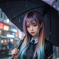 ある雨の日の女子高生 3枚目