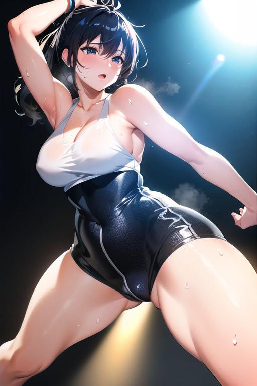 ダンスの練習する彼女