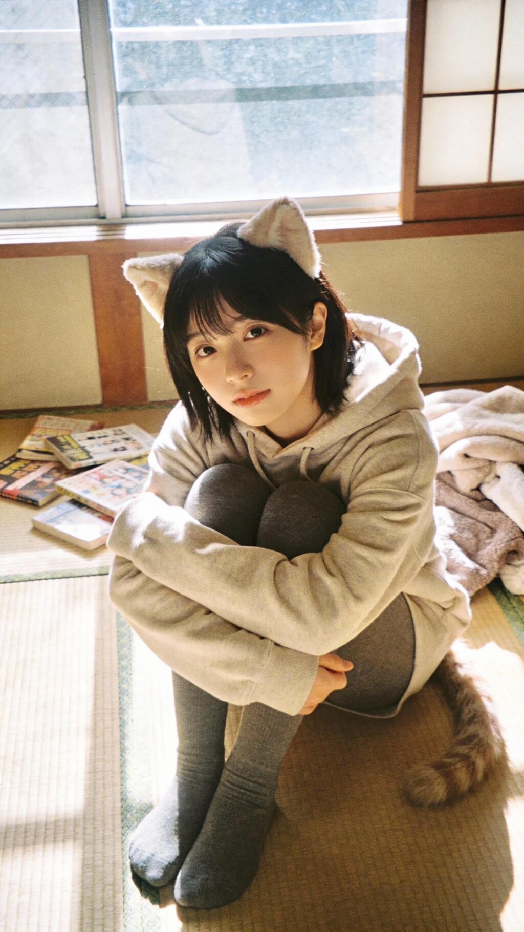 The Cat Girl's Snowy Morning Contemplation