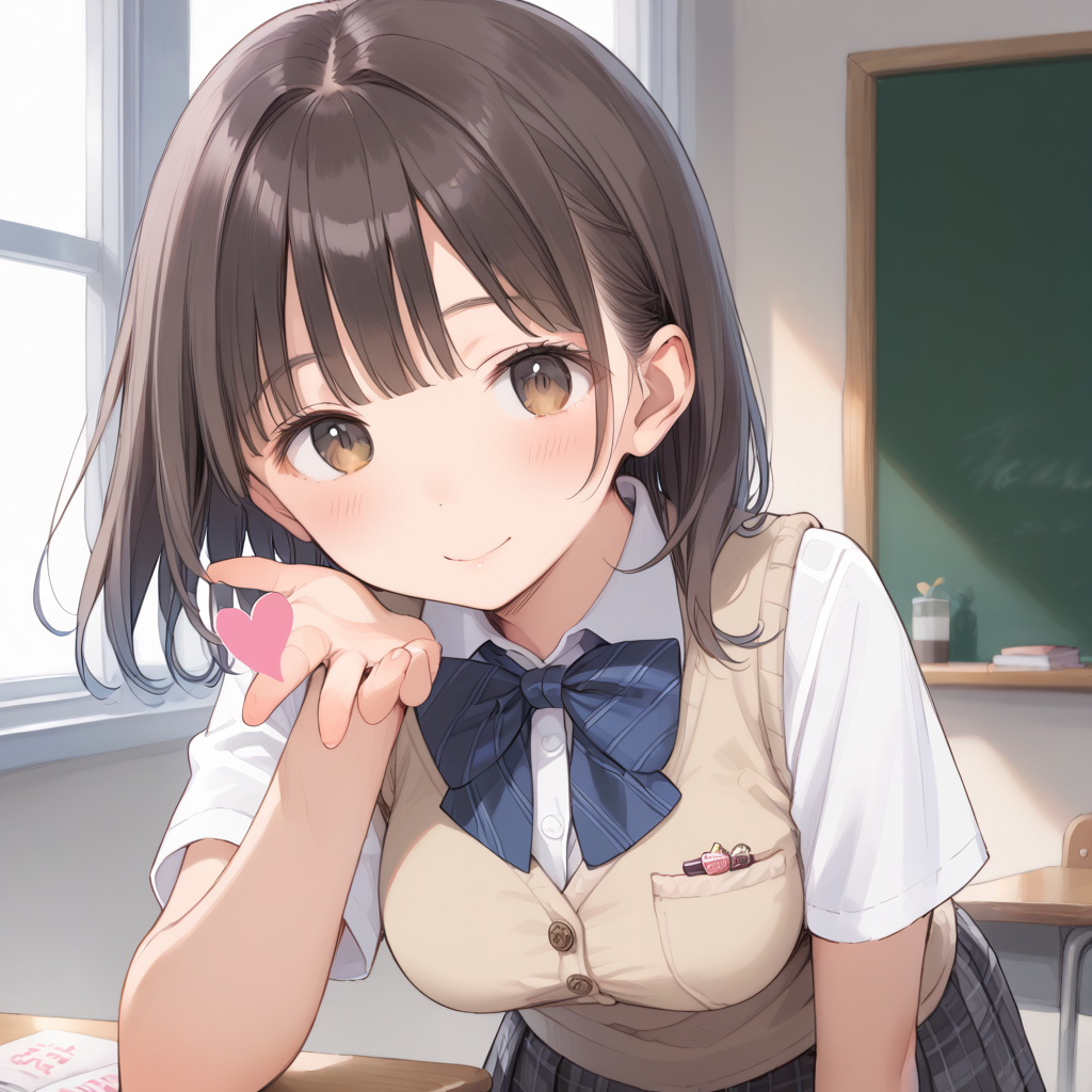 璃乃ちゃんの投げキッス