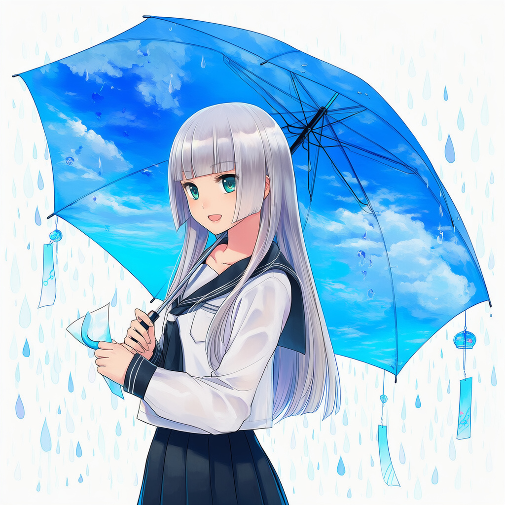 傘の中の蒼空