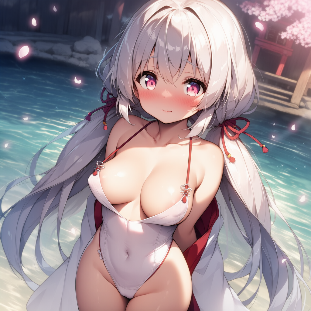 巫女服水着