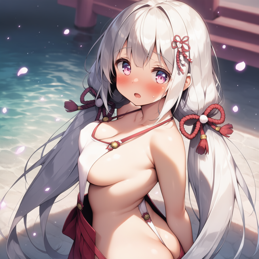 巫女服水着