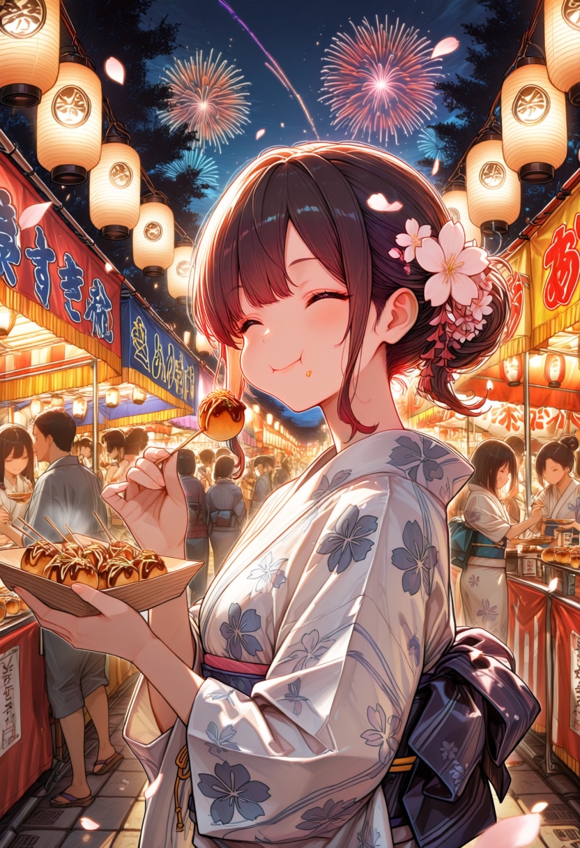 夏祭りの夜