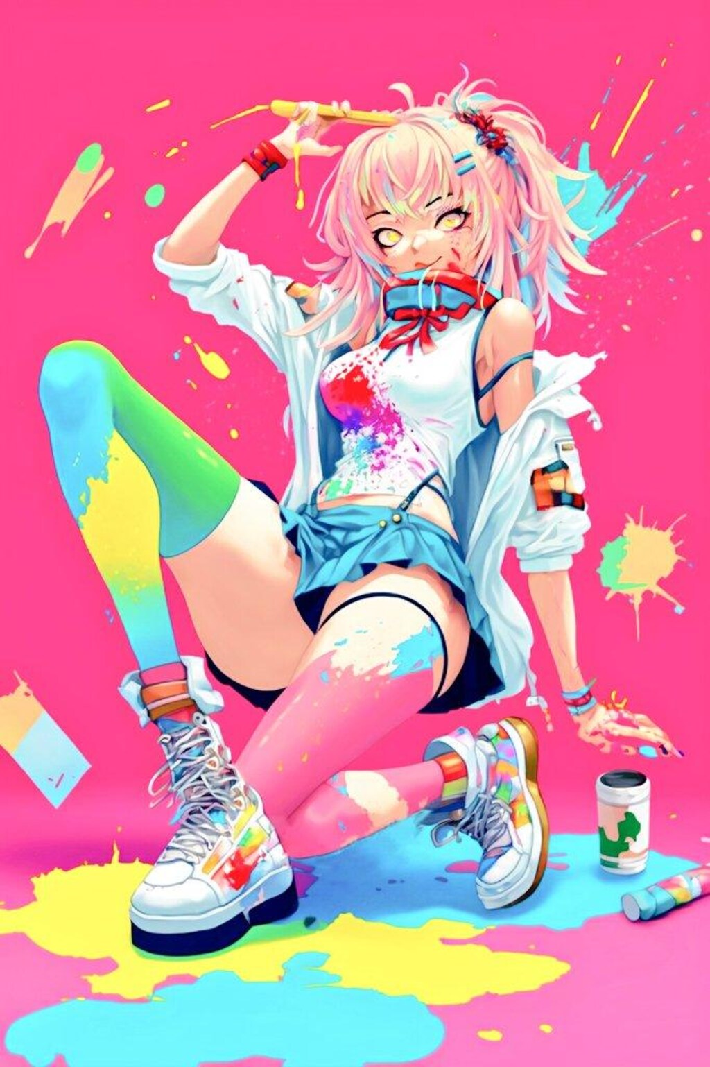 色にまみれて、楽しめアート