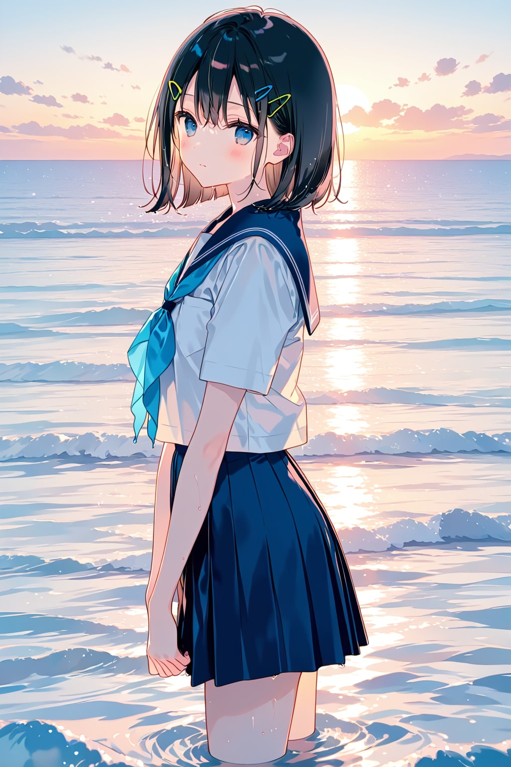 セーラー服と砂浜(LILAC)(58)