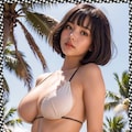 巨乳水着　 big breast swimsuit 6枚目