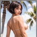 巨乳水着　 big breast swimsuit 4枚目