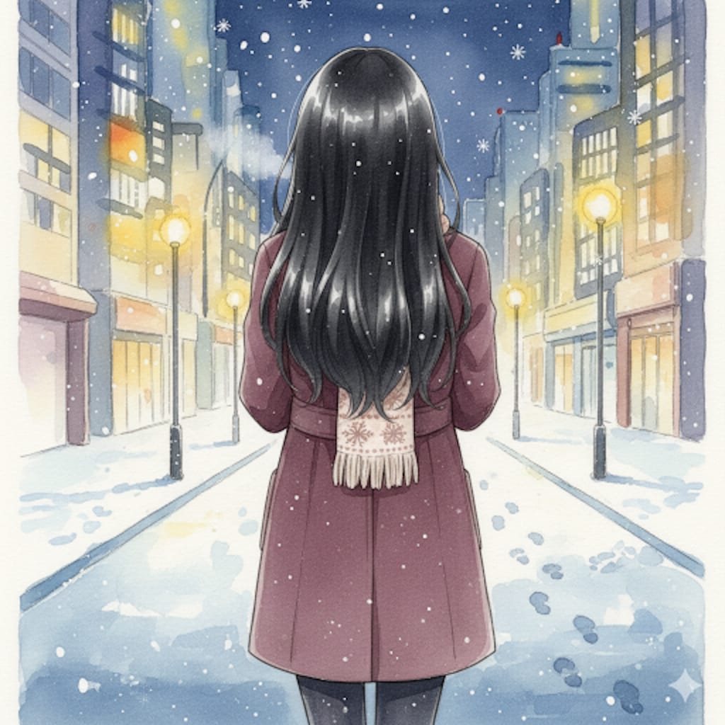 チョコを渡す風シーン