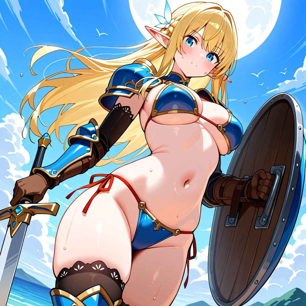 エルフの戦士（ビキニアーマー）