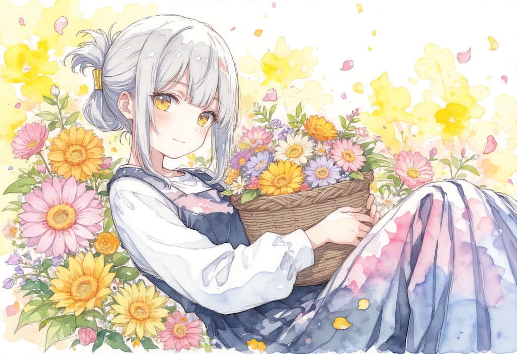 看板娘　flowers