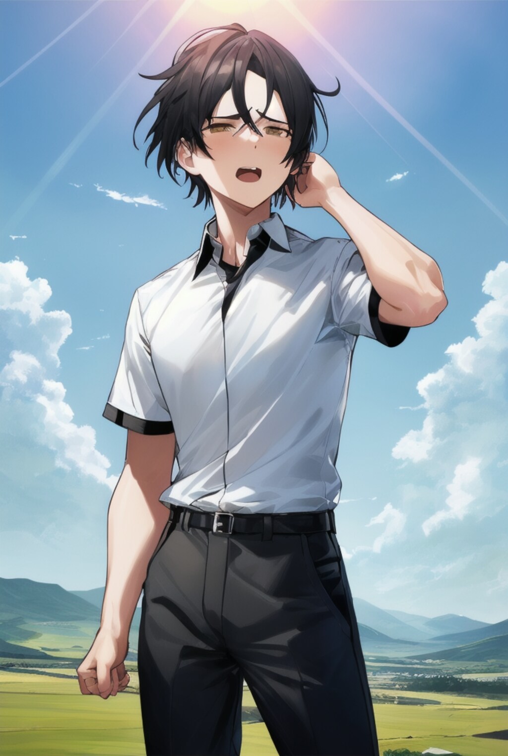 あつい～～！！あーつーい～～と叫んでいる男性達！！（12枚）