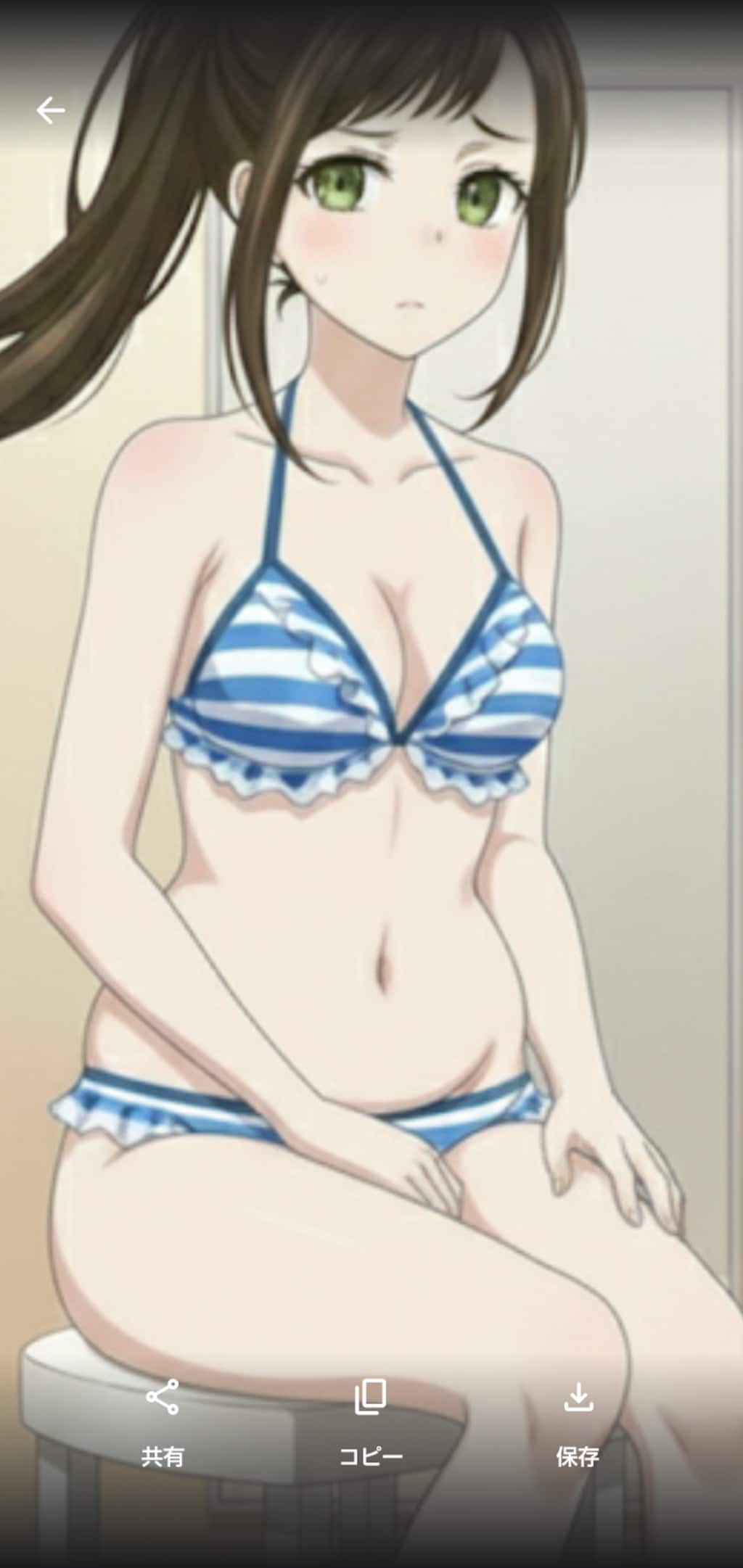 水着を試着したらお腹に贅肉が付いてた福澤幸来
