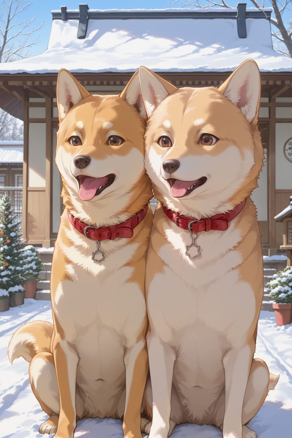 雪は白いが柴は、