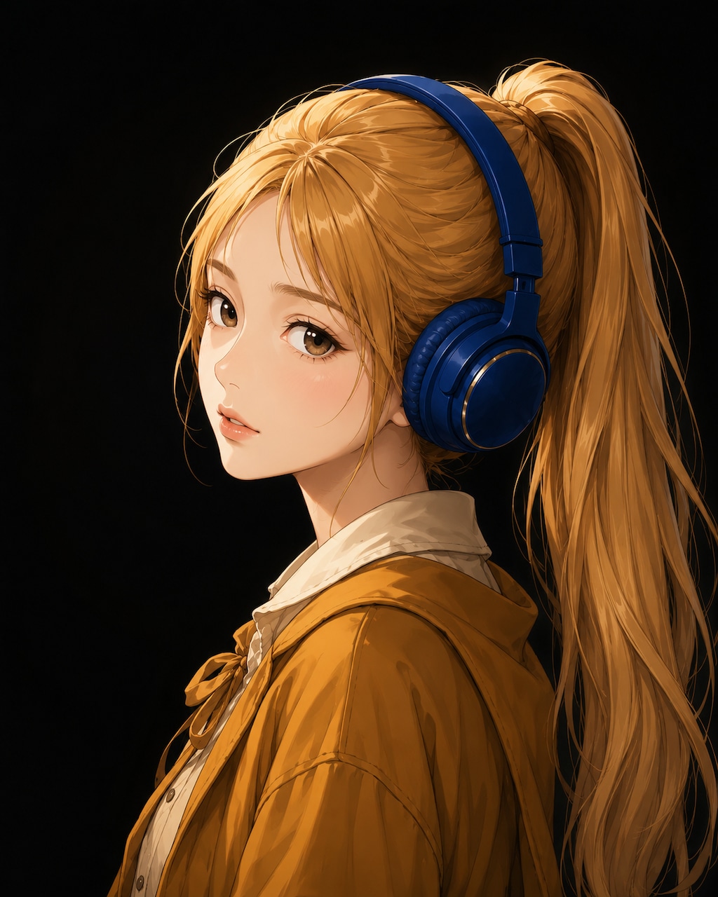 ヘッドホンの少女