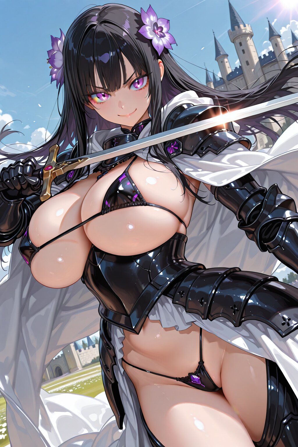 20260327 黒きビキニアーマー女剣士